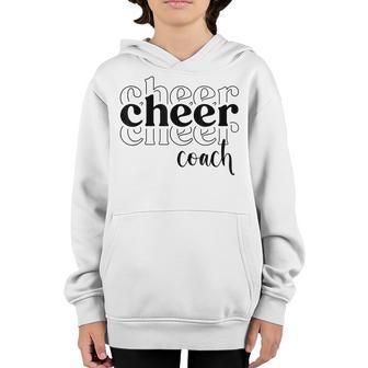 Funny Cheer Coach Cute Cheer Leader Happy Game Day Classic Youth Hoodie - Thegiftio UK