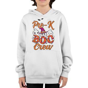 Funny Halloween Costume Pre-K Boo Crew Pre-K Boys Girls Kids Youth Hoodie - Thegiftio UK