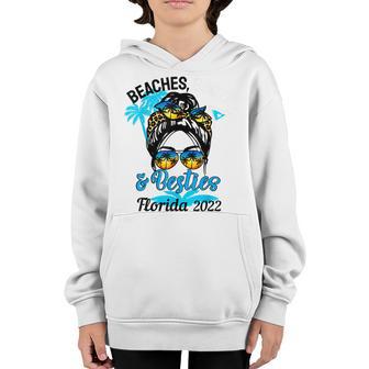 Girls Trip 2022 Florida Friends Beaches Booze And Besties Youth Hoodie - Thegiftio UK