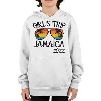 Girls Trip Jamaica 2022 Sunglasses Summer Vacation Youth Hoodie - Thegiftio UK