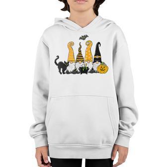 Halloween Gnomes Cute Autumn Pumpkin Fall Holiday Women Girl V18 Youth Hoodie - Thegiftio UK