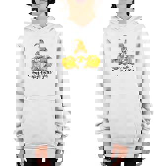 Happy Fall Yall Gnomes Pumpkin Love Youth Hoodie - Seseable