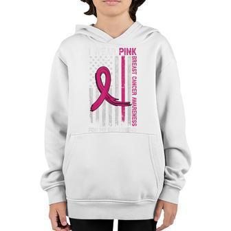 I Wear Pink For My Girlfriend Breast Cancer Month Youth Hoodie - Thegiftio UK