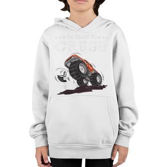 Im Ready To Crush 3 Monster Truck 3Rd Birthday Gift Boys Youth Hoodie - Thegiftio UK