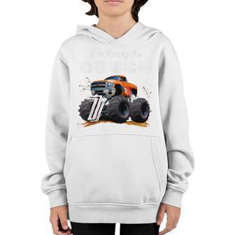 Im Ready To Crush 7 Monster Truck 7Th Birthday Gift Boys Youth Hoodie - Thegiftio UK