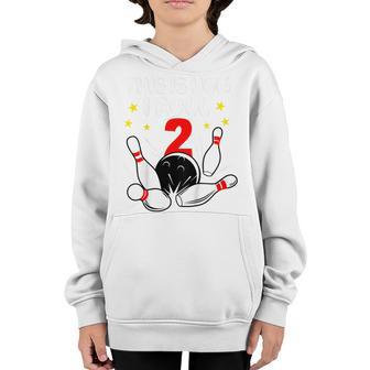 Kids 2 Year Old Bowling This Is How I Roll 2Nd Birthday Boys Gift Youth Hoodie - Thegiftio UK