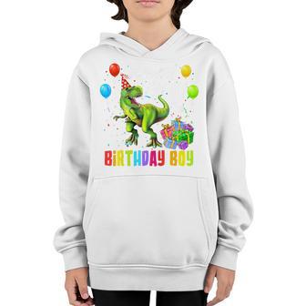 Kids 2 Year Old Gifts Rawr Im 2Nd Birthday Boy Dinosaur T Rex Youth Hoodie - Thegiftio UK