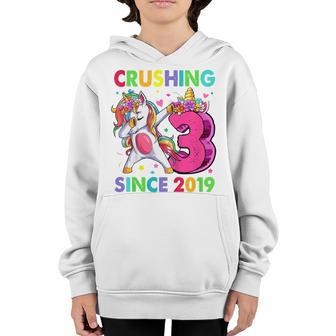 Kids 3 Year Old Gifts Girls Ns Dabbing Unicorn 3Rd Birthday V3 Youth Hoodie - Thegiftio UK