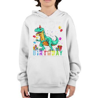 Kids 3Rd Birthday Gifts 3 Year Old Boy Dino T Rex Dinosaur Youth Hoodie - Thegiftio UK