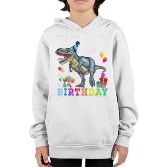 Kids 5Th Birthday Gifts 5 Year Old Boy Dino T Rex Dinosaur V2 Youth Hoodie - Thegiftio UK