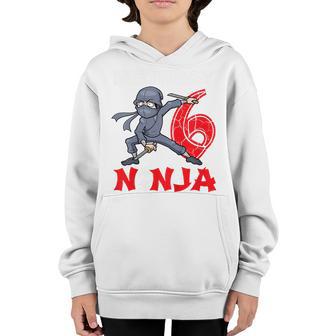 Kids 6 Year Old Gifts 6Th Birthday Ninja Funny For Boy Party Youth Hoodie - Thegiftio UK