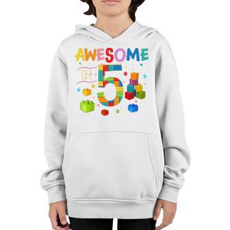 Kids 6 Year Old Gifts Building Blocks Brick 6Th Birthday Boy Youth Hoodie - Thegiftio UK