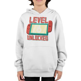 Kids 6Th Birthday Boy Level 6 Unlocked 6 Year Old Video Gamer Youth Hoodie - Thegiftio UK