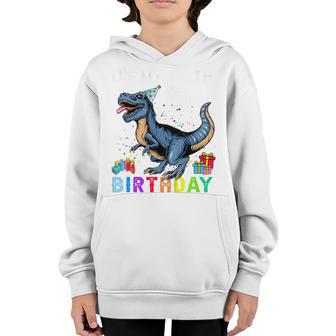 Kids 6Th Birthday Gifts 6 Year Old Boy Dino T Rex Dinosaur Youth Hoodie - Thegiftio UK