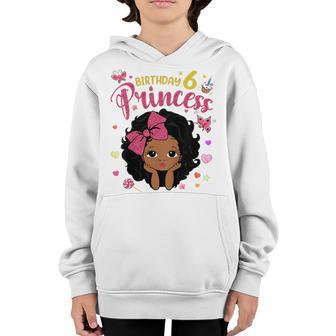 Kids 6Th Birthday Princess Funny Gifts Girl Daughter 6 Year Old Youth Hoodie - Thegiftio UK