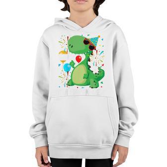 Kids 7 Year Old Gifts 7-Rex 7Th Birthday Boy Dinosaur T Rex Youth Hoodie - Thegiftio UK