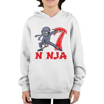 Kids 7 Year Old Gifts 7Th Birthday Ninja Funny For Boy Party Youth Hoodie - Thegiftio UK
