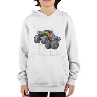 Kids 7Th Birthday Boys Im 7 This Is How I Roll Monster Truck Youth Hoodie - Thegiftio UK
