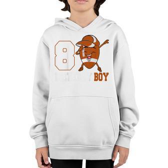 Kids 8 Year Old Gifts Dabbing Football 8Th Birthday Boy Ns Youth Hoodie - Thegiftio UK