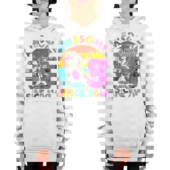 Kids 8 Year Old Gifts Girls Ns Dabbing Unicorn 8Th Birthday Youth Hoodie - Thegiftio UK