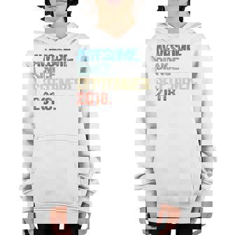 Kids Awesome Since September 2018 4 Years Old 4Th Birthday Gifts V5 Youth Hoodie - Thegiftio UK