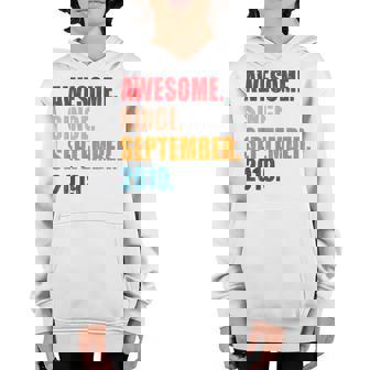 Kids Awesome Since September 2019 3 Years Old 3Rd Birthday Gifts V2 Youth Hoodie - Thegiftio UK