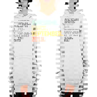 Kids Awesome Since September 2019 3 Years Old 3Rd Birthday Gifts V4 Youth Hoodie - Thegiftio UK
