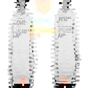 Kids Awesome Since September 2019 3 Years Old 3Rd Birthday Gifts V6 Youth Hoodie - Thegiftio UK