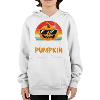 Kids Coolest Pumpkin In The Patch Funny Halloween Boys Kids Gift Youth Hoodie - Thegiftio UK