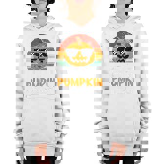 Kids Coolest Pumpkin In The Patch Funny Halloween Boys Kids Gift Youth Hoodie - Thegiftio UK