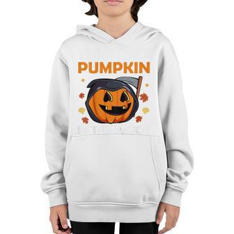 Kids Cutest Pumpkin In The Patch Lazy Halloween Costume Cute Youth Hoodie - Thegiftio UK