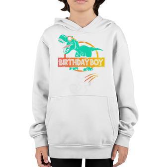 Kids Dinosaur 3Rd Birthday I Am 3 Years Party Dino Child Youth Hoodie - Thegiftio UK