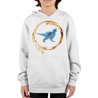 Kids Dinosaur Fire Youth Hoodie - Thegiftio UK