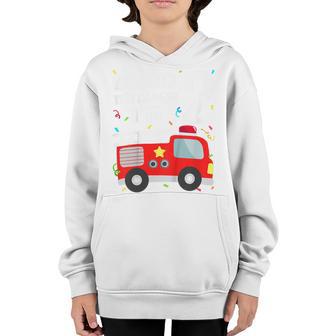 Kids Fire Truck 2Nd Birthday Toddler Boy Firefighter 2 Year Old Youth Hoodie - Thegiftio UK