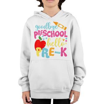 Kids Goodbye Preschool Class Of 2033 Graduate Hello Pre-K School Youth Hoodie - Thegiftio UK