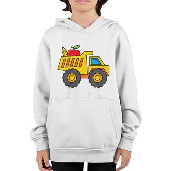 Kids I Dig Pre-K Dump Truck Construction Back School Toddler Boys Youth Hoodie - Thegiftio UK