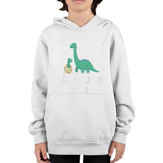 Kids Im Going To Be A Big Cousin 2023 Dinosaur Promoted New Baby Youth Hoodie - Thegiftio UK