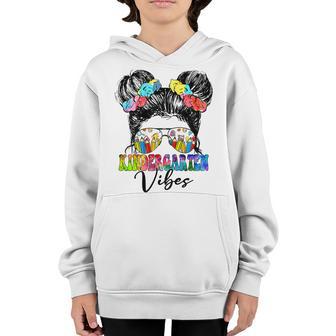 Kids Kindergarten Vibes - Kindergarten Team Retro 1St Day Of Youth Hoodie - Thegiftio UK