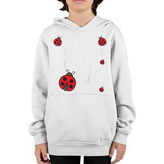 Kids Ladybug Birthday 4Th Birthday This Ladybug Is 4 Youth Hoodie - Thegiftio UK