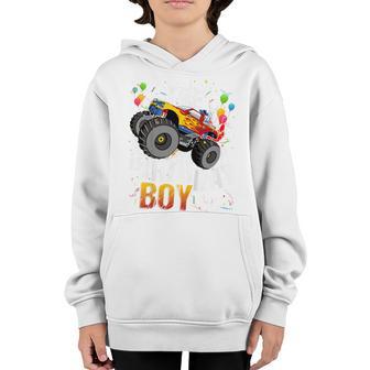 Kids Monster Truck Family Matching The Birthday Boy Kids Toddler Youth Hoodie - Thegiftio UK
