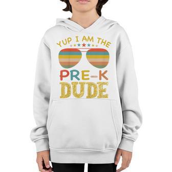 Kids Pre-K Dude Back To School First Day Of Preschool 2021 Youth Hoodie - Thegiftio UK