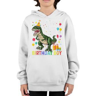 Kids Rawr Im 3 3Rd Birthday Boy Dinosaur T Rex 3 Year Old Gifts Youth Hoodie - Thegiftio UK