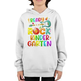 Kids Ready To Rock Kindergarten First Day Of 5Th Grade Boys Girls Youth Hoodie - Seseable