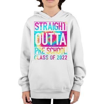 Kids Straight Outta Preschool | Pre-School Graduation Tie Dye Youth Hoodie - Thegiftio UK