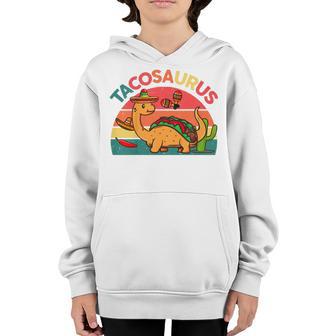 Kids Tacosaurus Tacos Mexican- Toddler Boys Funny Dinosaur Youth Hoodie - Thegiftio UK