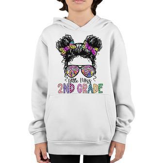 Little Miss Second Grade Back To School 2Nd Grade Girl V2 Youth Hoodie - Thegiftio UK