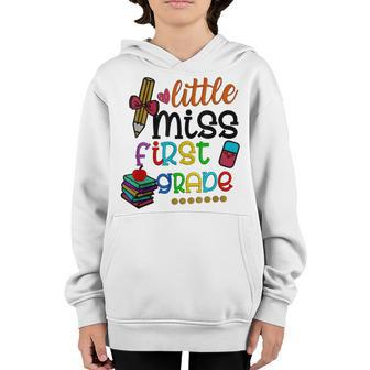 Little Miss Second Grade Girl Back To School 2Nd Grade V2 Youth Hoodie - Thegiftio UK