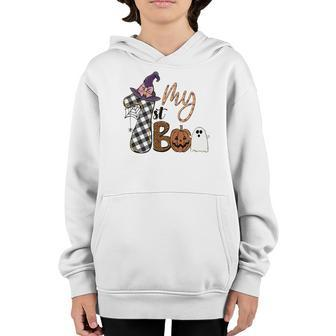 My 1St Boo Crew Witches Hat Halloween Youth Hoodie - Seseable