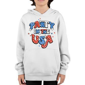Party In The Usa 4Th Of July Usa Patriotic America Youth Hoodie - Seseable