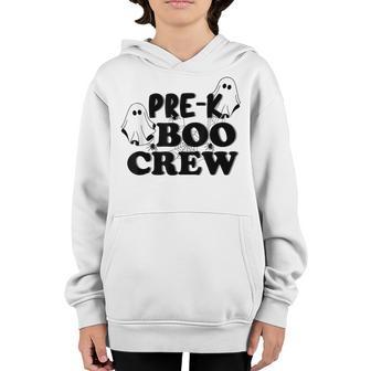 Pre-K Boo Crew Funny Halloween Costume Pre-K Boys Girls Kids Youth Hoodie - Thegiftio UK